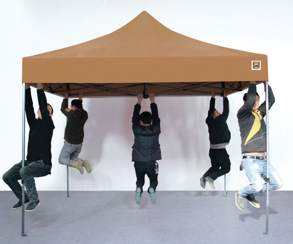 Gorilla Gazebo 3m x 3m Pop-Up Gazebo Beige with Four Sides