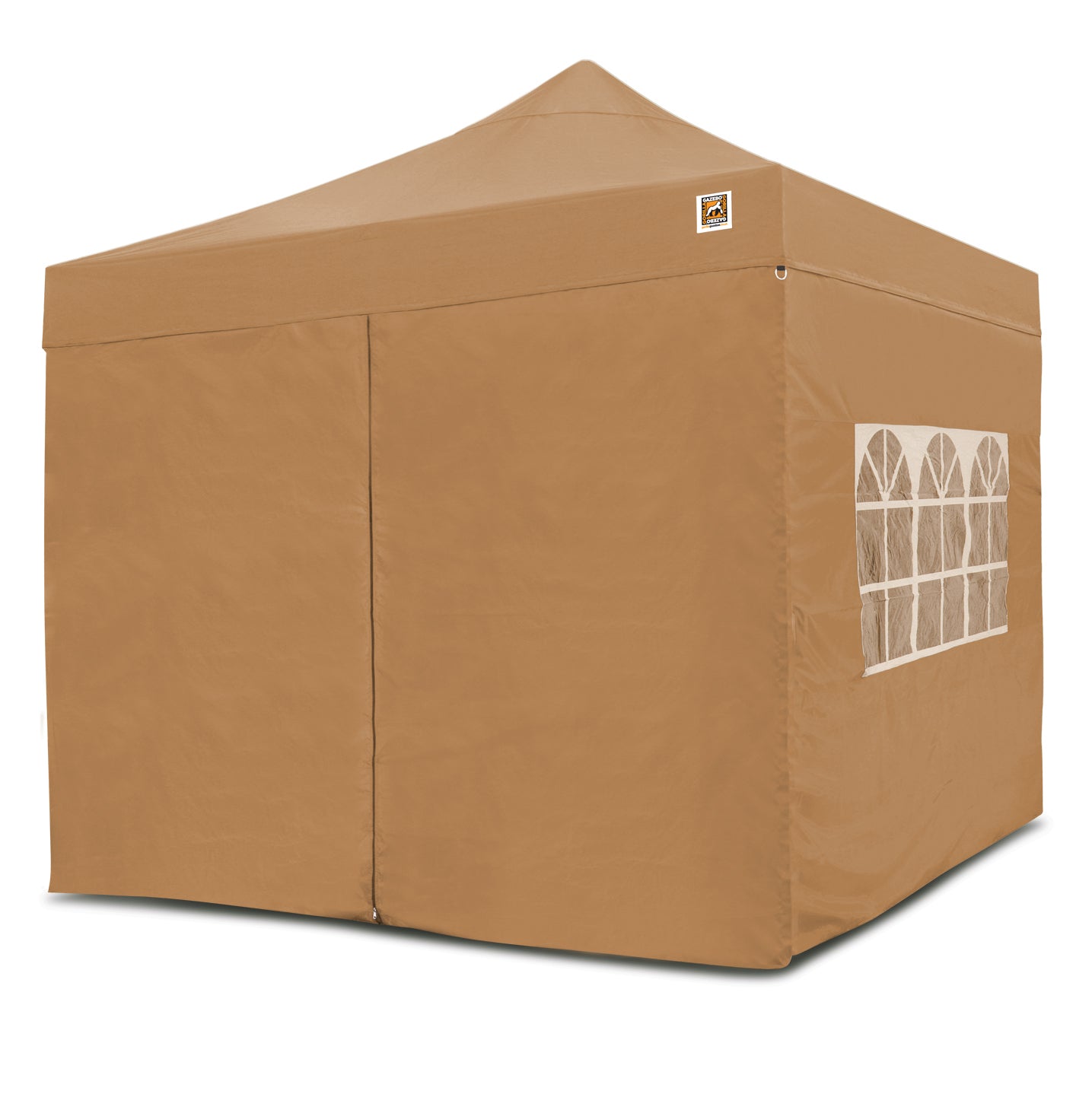 Gorilla Gazebo 3m x 3m Pop-Up Gazebo Beige with Four Sides
