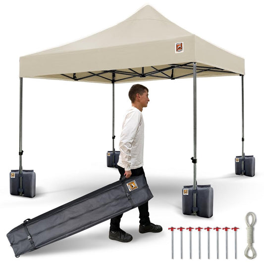 Gorilla Gazebo 3m x 3m Pop-Up Gazebo No Sides - Cream