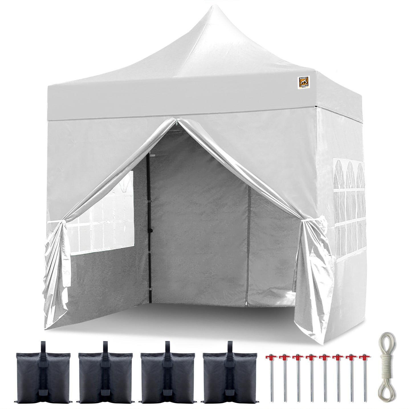 Gorilla Gazebo 2.5m x 2.5m Pop-Up Gazebo - White