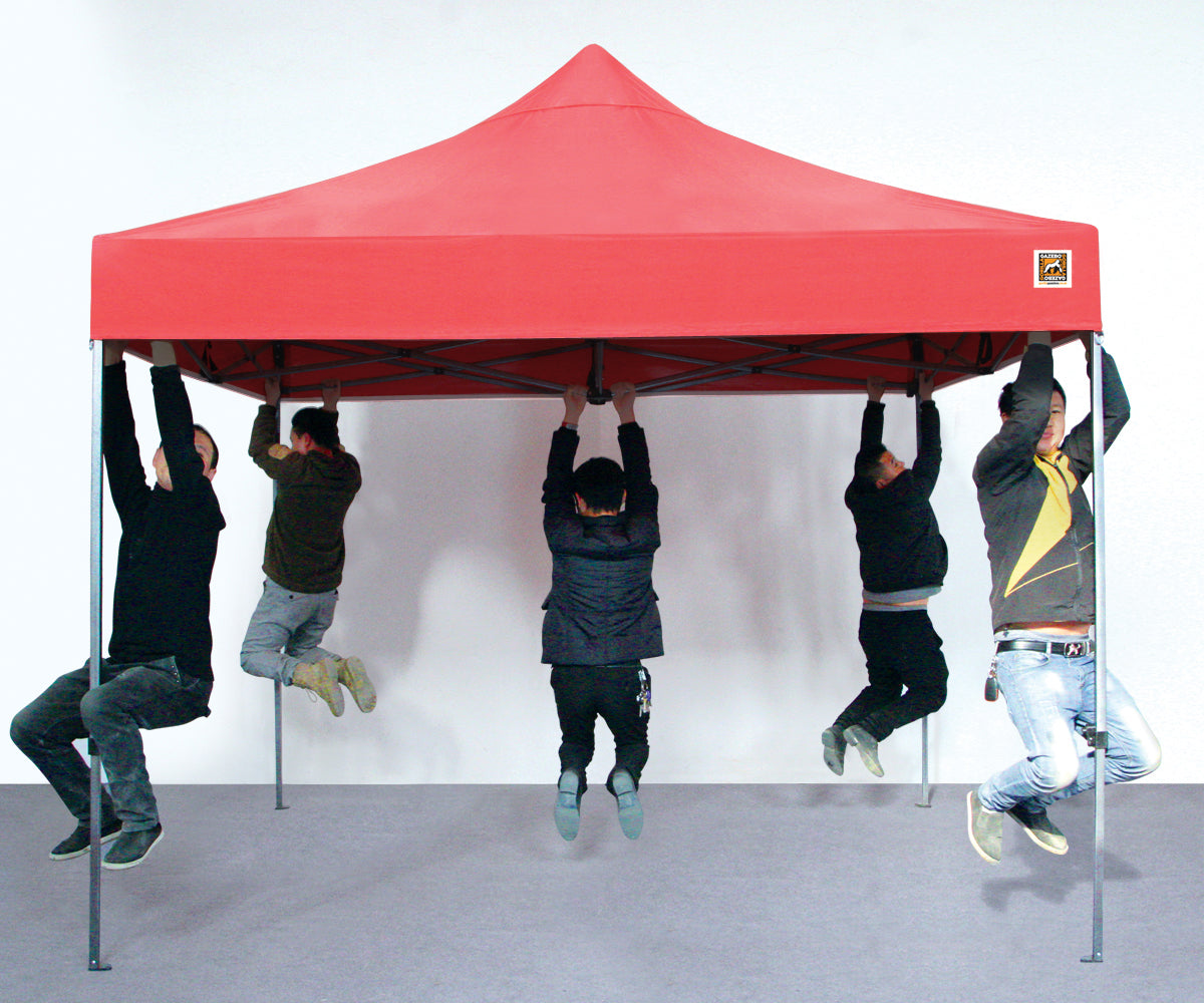 Gorilla Gazebo 3m x 3m Pop-Up Gazebo Red with Four Sides