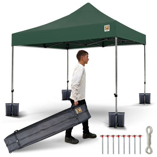 Gorilla Gazebo 3m x 3m Pop-Up Gazebo No Sides - Green