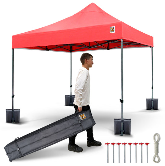 Gorilla Gazebo 3m x 3m Pop-Up Gazebo No Sides - Red