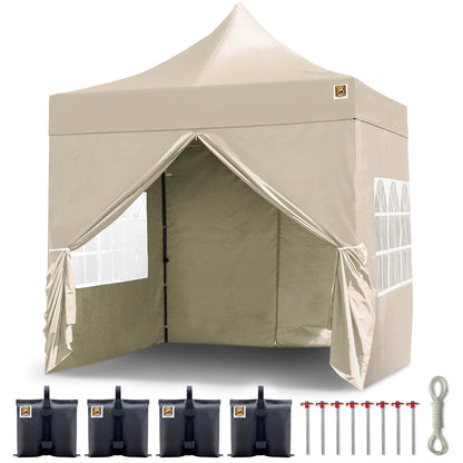 Gorilla Gazebo 2.5m x 2.5m Pop-Up Gazebo in Cream