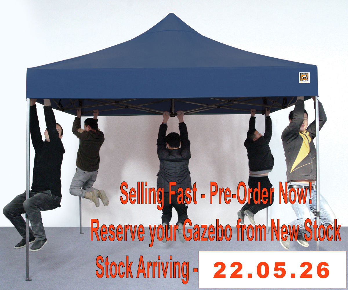 Gorilla Gazebo 3m x 3m Pop-Up Gazebo No Sides - Blue