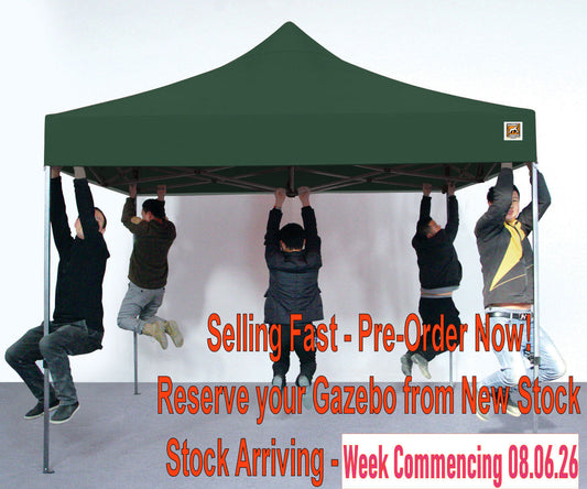 Gorilla Gazebo 3m x 3m Pop-Up Gazebo No Sides - Green