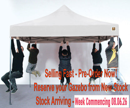 Gorilla Gazebo 3m x 3m Pop-Up Gazebo No Sides - White