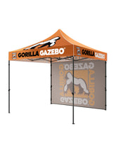 Load image into Gallery viewer, Custom Printed Gorilla Gazebo 3m x 3m Pop-Up Gazebo with Four Sides, Leg Weights, Wheeled Carrybag, Peg and Guy Ropes