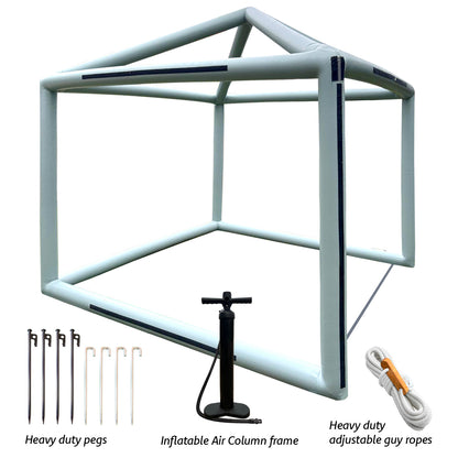 Gorilla Gazebo INFLATABLE 3x3m Pop-Up Gazebo, Pump, Four Sides, Peg and Guy Ropes