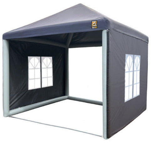 Gorilla Gazebo INFLATABLE 3x3m Pop-Up Gazebo, Pump, Four Sides, Peg and Guy Ropes