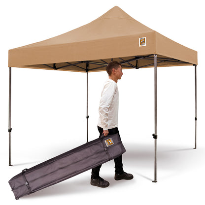Gorilla Gazebo 3m x 3m Pop-Up Gazebo Beige with Four Sides