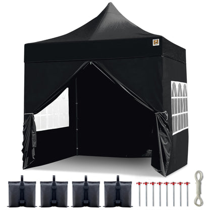 Gorilla Gazebo 2.5m x 2.5m Pop-Up Gazebo - Black