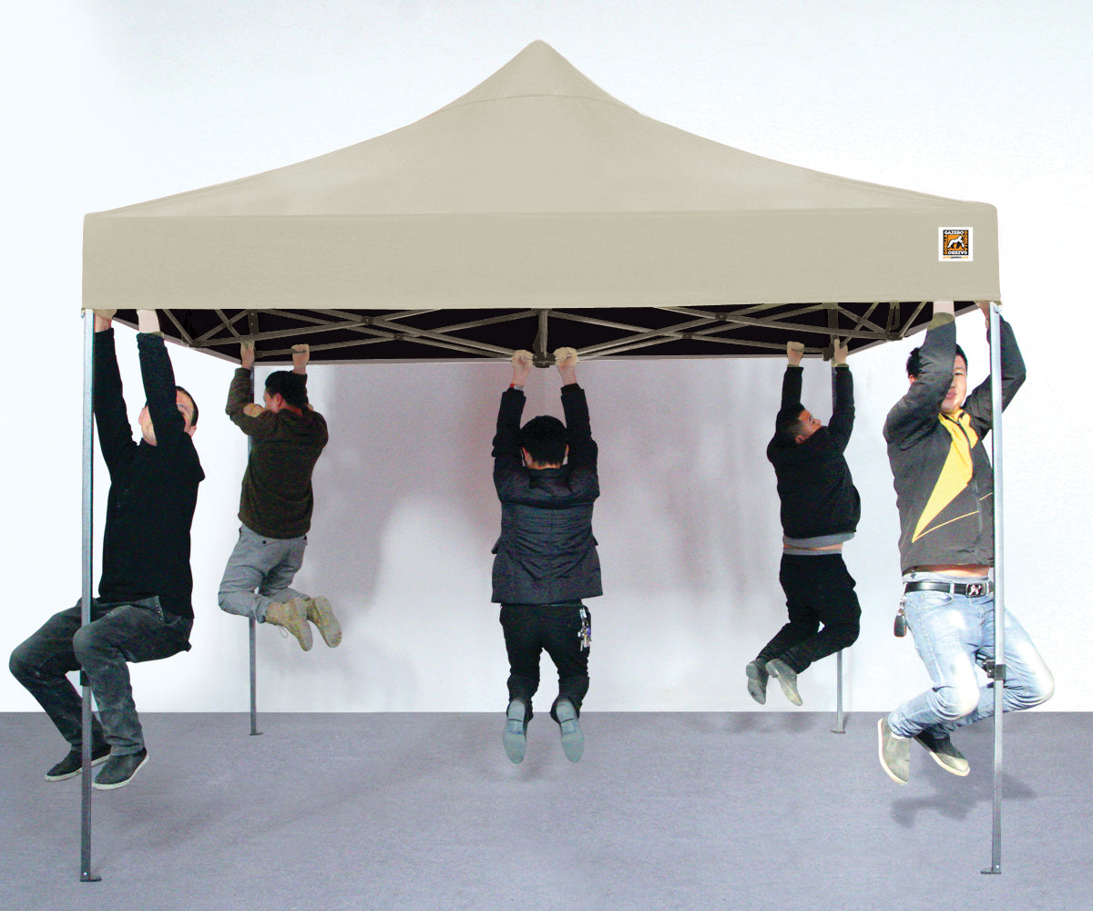 Gorilla Gazebo 3m x 3m Pop-Up Gazebo Cream with Four Sides