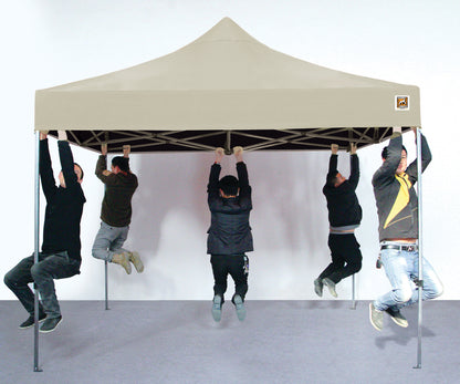 Gorilla Gazebo 3m x 3m Pop-Up Gazebo Cream with Four Sides