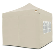 Load image into Gallery viewer, Gorilla Gazebo 3m x 3m Pop-Up Gazebo Cream with Four Sides, Leg Weights, Wheeled Carrybag, Peg and Guy Ropes