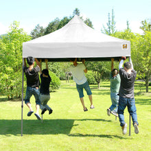 Load image into Gallery viewer, Gorilla Gazebo 2.5m x 2.5m Pop-Up Gazebo in White with Four Sides, Leg Weights, Wheeled Carrybag, Rope &amp; Peg Set