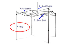 Load image into Gallery viewer, Replacement 2.5x2.5Mtr Gorilla Gazebo Frame Sections