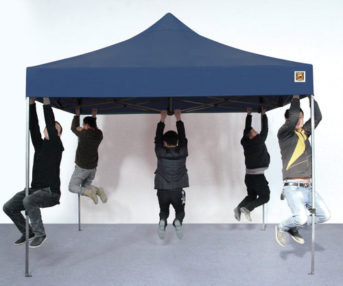 Gorilla Gazebo 3m x 3m Pop-Up Gazebo No Sides, Leg Weights, Wheeled Carrybag, Peg and Guy Ropes - Blue