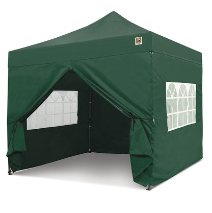Gorilla Gazebo 3m x 3m Pop-Up Gazebo Green with Four Sides