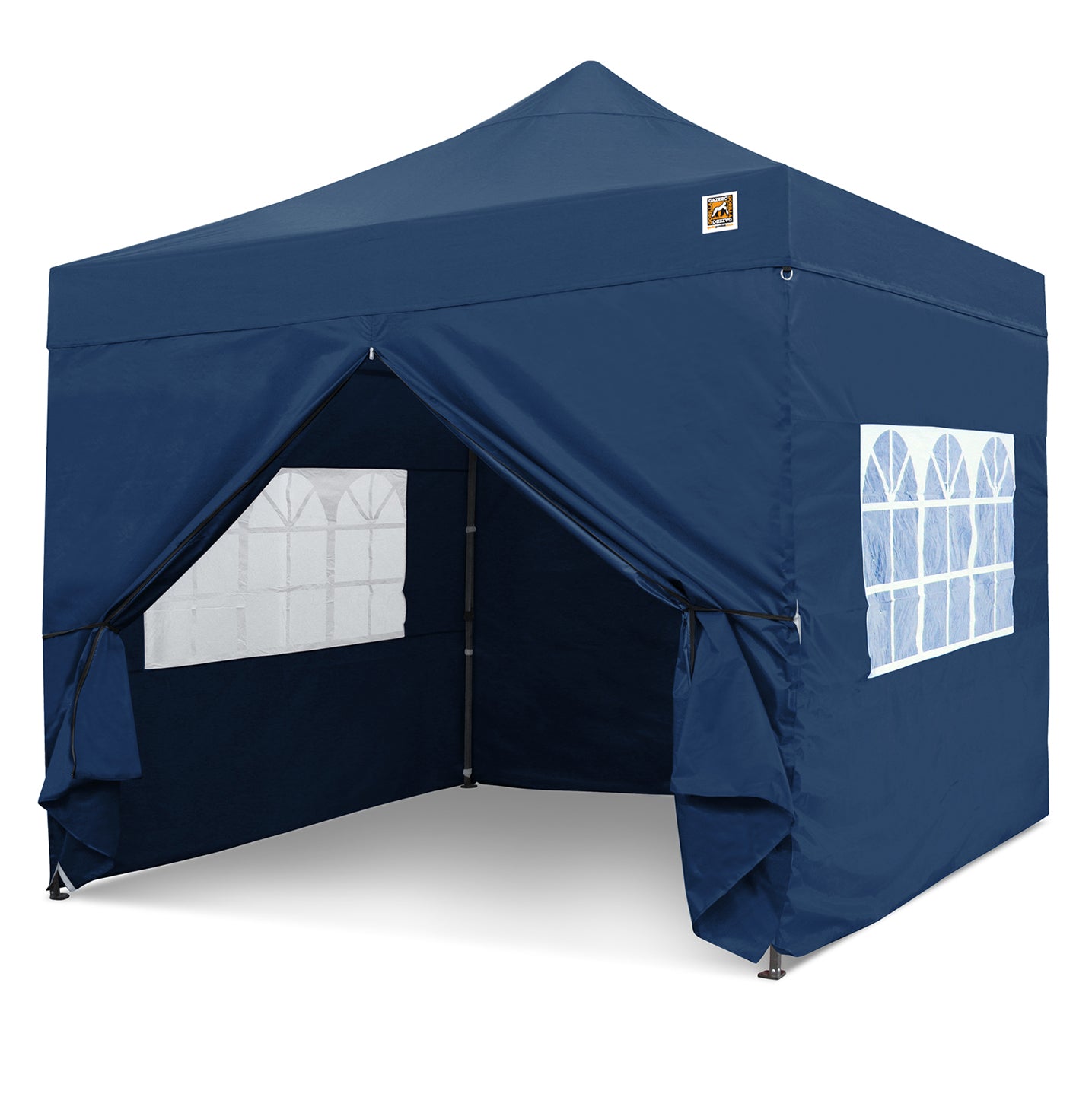 Gorilla Gazebo 3m x 3m Pop-Up Gazebo Blue with Four Sides