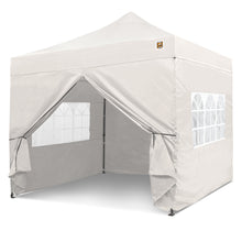 Load image into Gallery viewer, Gorilla Gazebo 3m x 3m Pop-Up Gazebo White with Four Sides, Leg Weights, Wheeled Carrybag, Peg and Guy Ropes